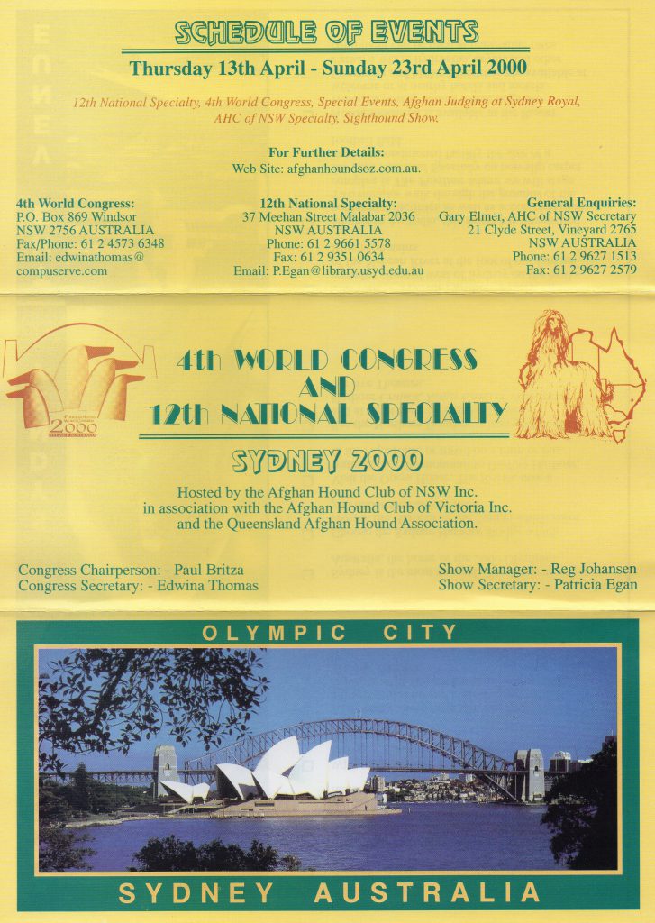 2000 AHWC Australia flyer cover