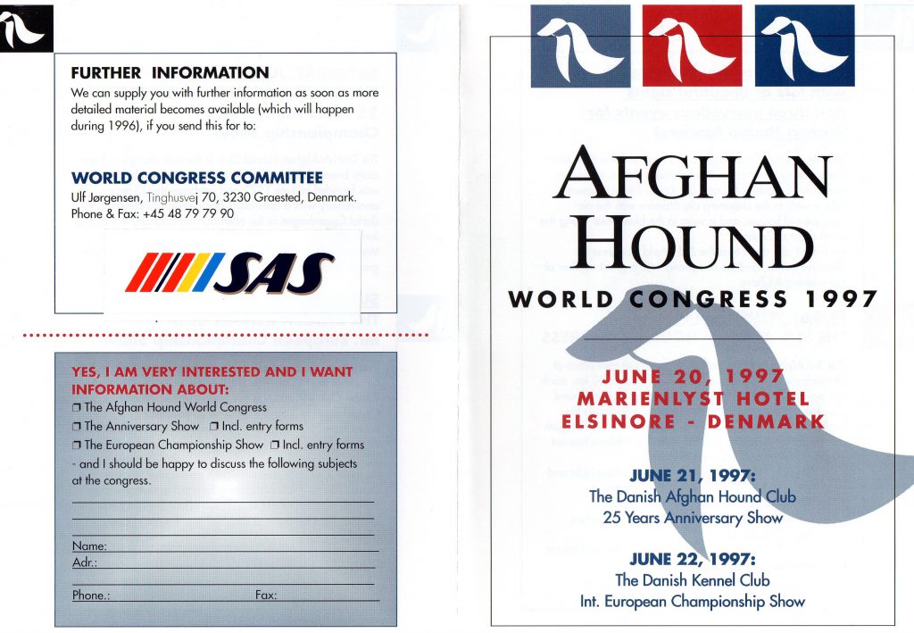 1997 AHWC DK Invitation cover