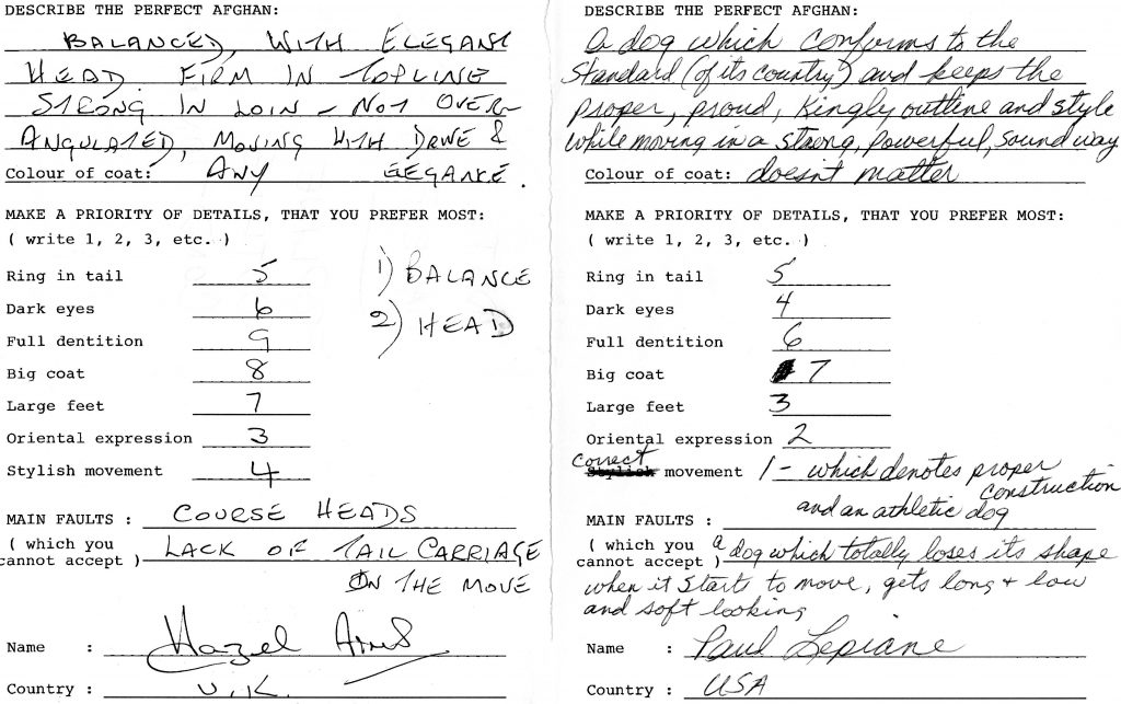 1997 AHWC DK Questionaire